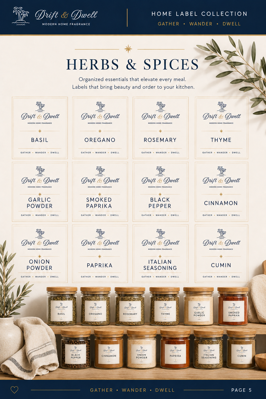 Home Label Collection Bundle (Packs 01 & 02)