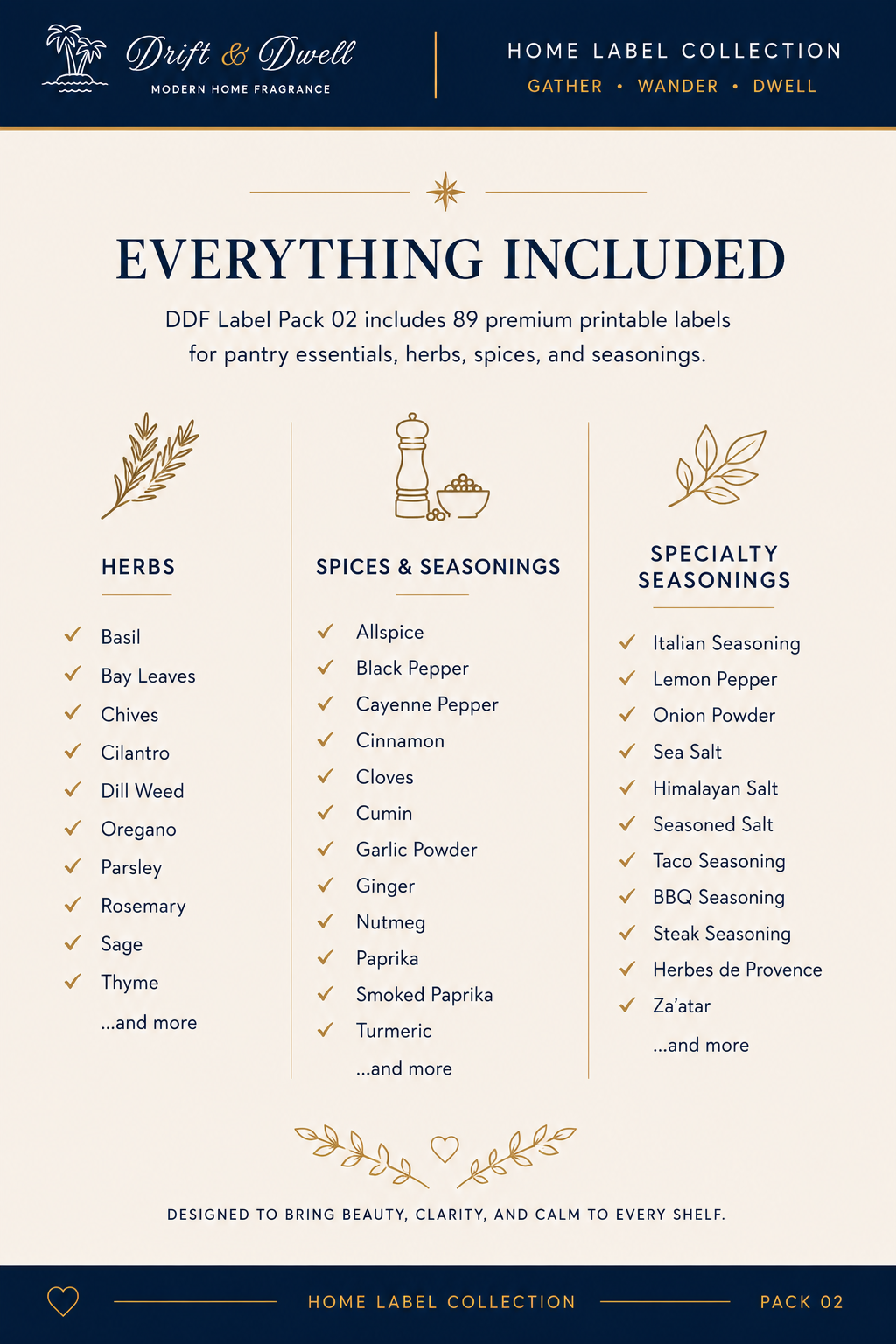 Home Label Collection – Pack 02