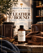 Leather Bound 4 oz, Mahogany, Teakwood, Leather