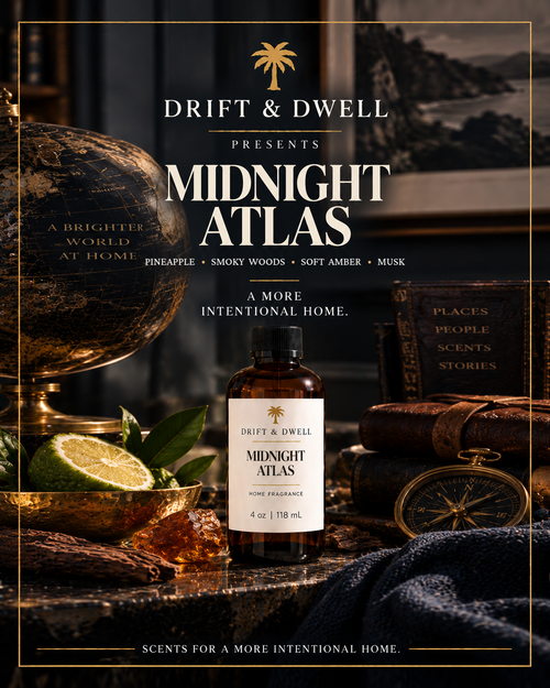 Midnight Atlas 4 oz, Pineapple, Smoky Woods, Soft Amber, Musk