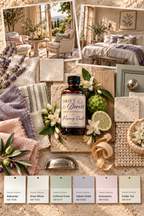 Morning Dwell design mood board with Sherwin-Williams paint palette