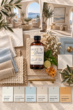 Quiet Tide design mood board with Sherwin-Williams paint palette