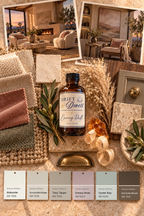 Evening Drift design mood board with Sherwin-Williams paint palette